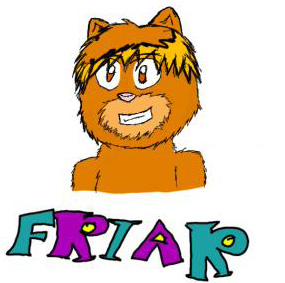 Friar dressed as Garfield