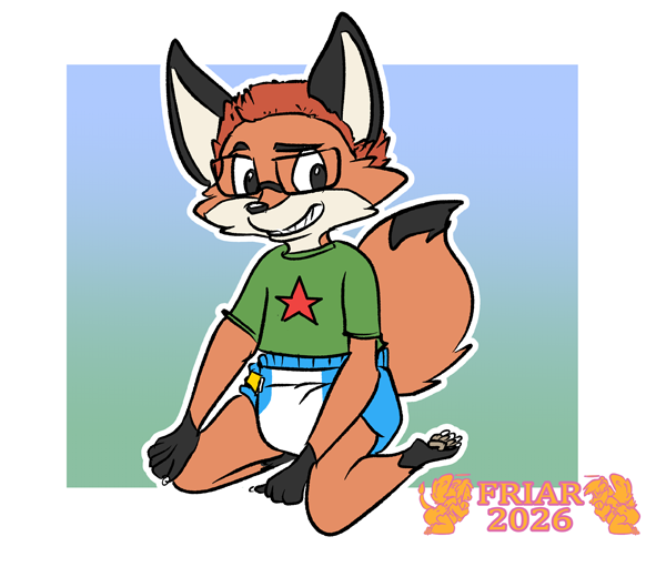 Milo Mudd the fox in diaper