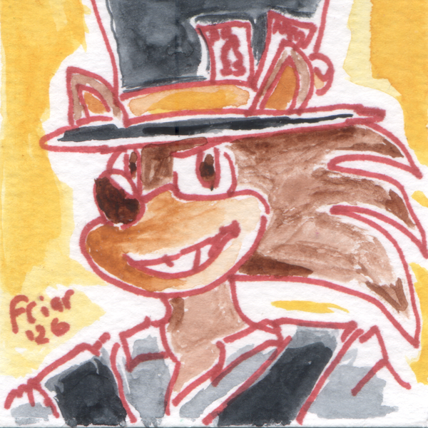 Fowler Hedgehog watercolor Icon