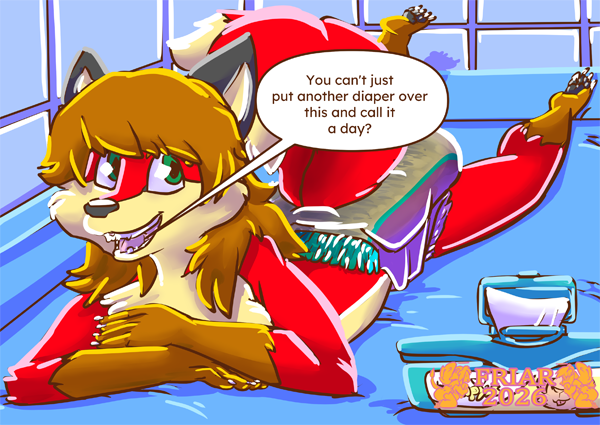 OzzyFox on the changing table looking cute