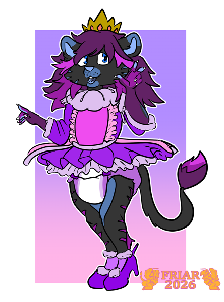 Melsy the diapered princess lion